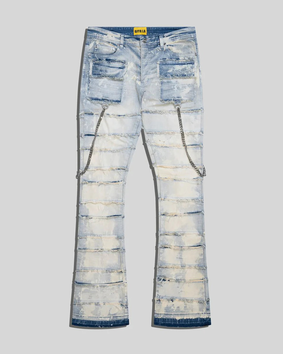 GFTD LA CHAINED JEAN - LIGHT WASH