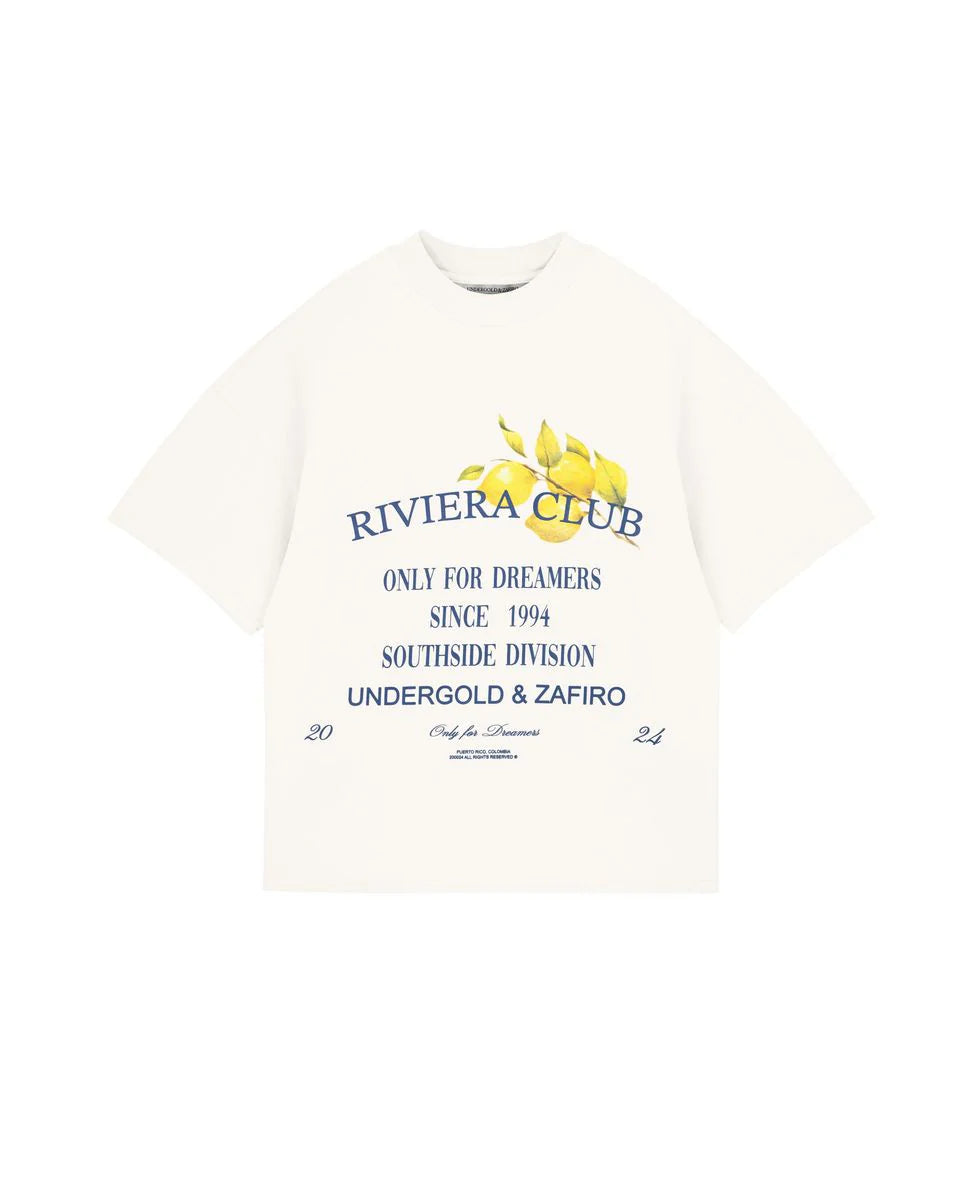 Undergold Riviera Colonial Boxy T shirt Cream