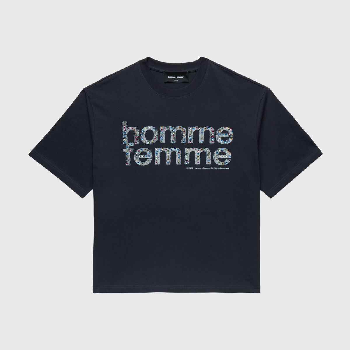 Homme + Femme Mardi Gras Cropped Tee