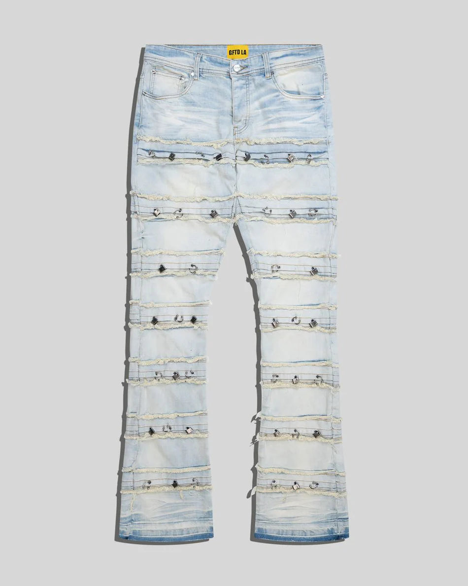 GFTD LA SCREWED JEAN - LIGHT WASH