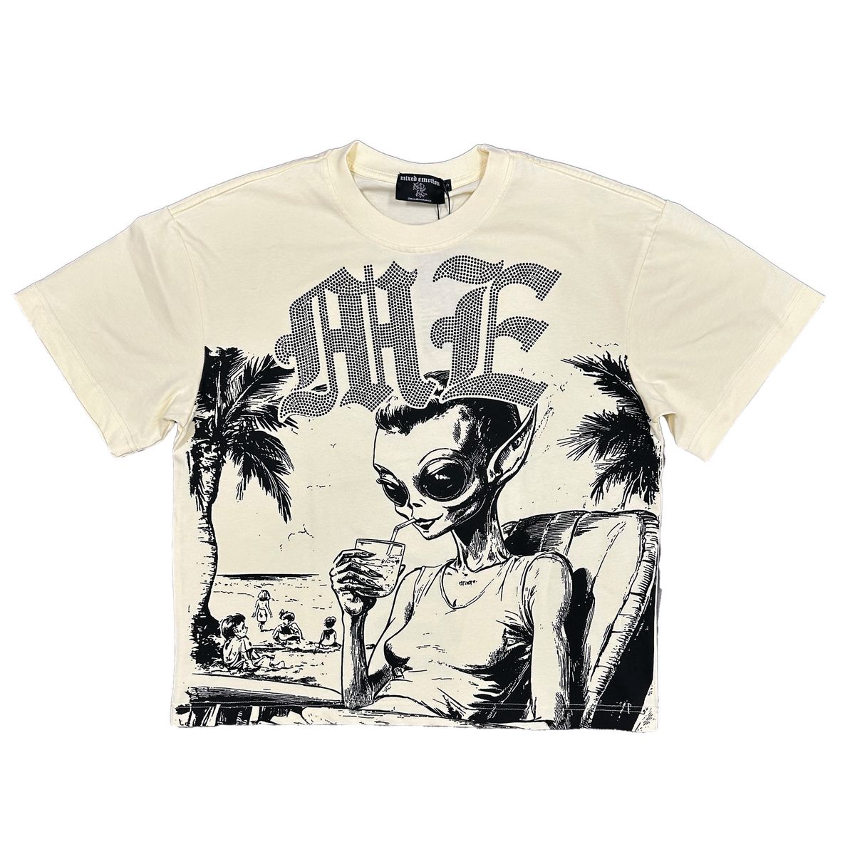 Mixed Emotions Beach Rhinestone Tee