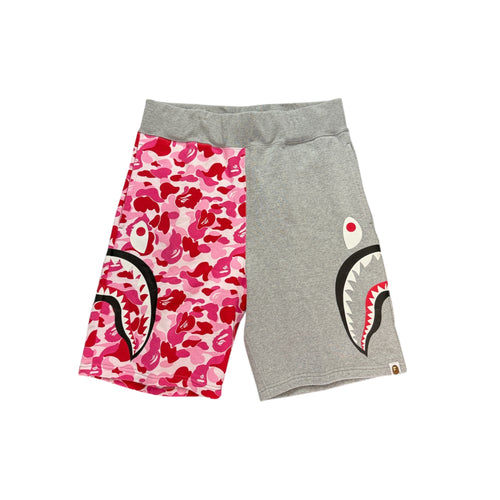 A Bathing Ape Camo Shorts Grey n Pink