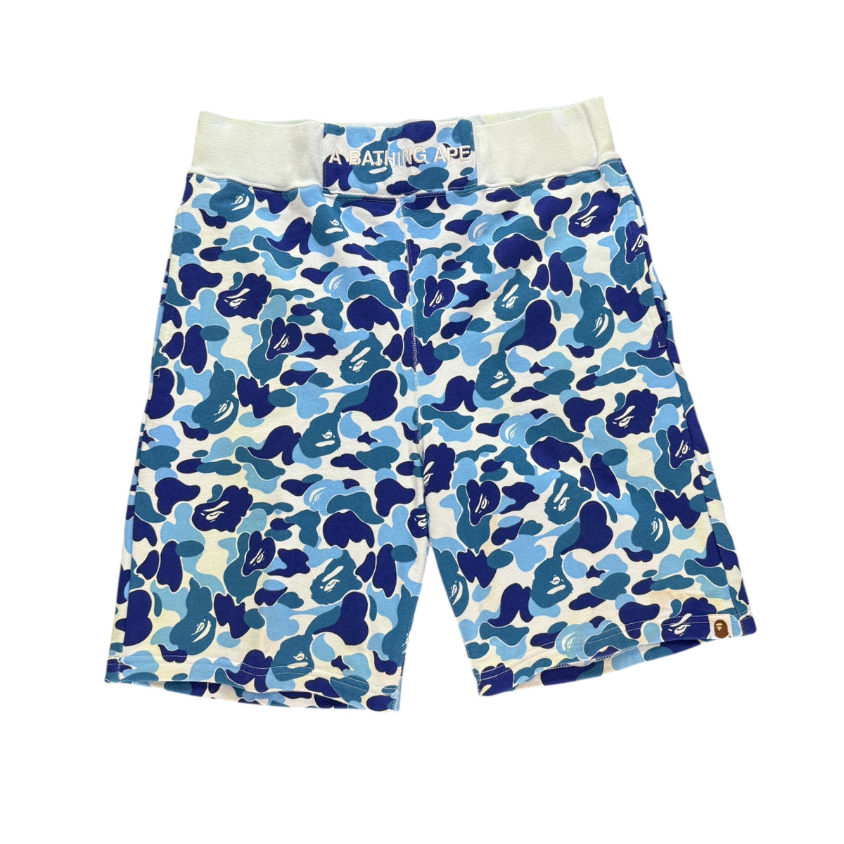 A Bathing Ape Camo Shorts Blue