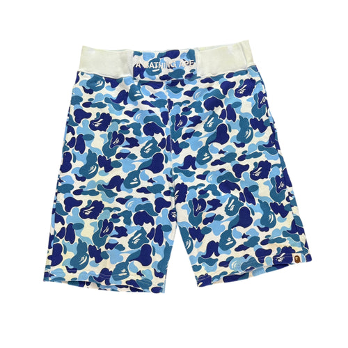 A Bathing Ape Camo Shorts Blue