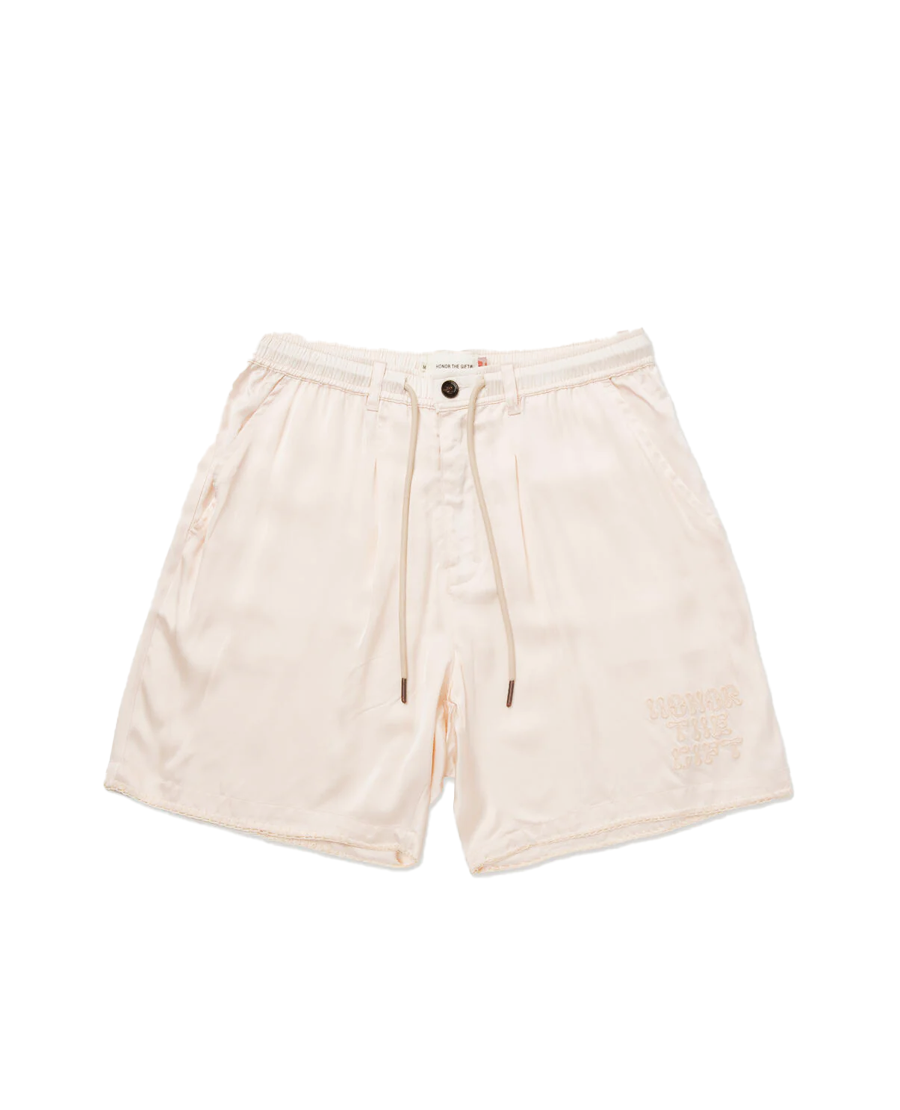 BLANKET STITCH WOVEN SHORTS