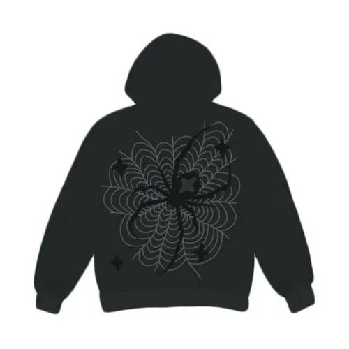 Broken Planet Spider Hoodie Black