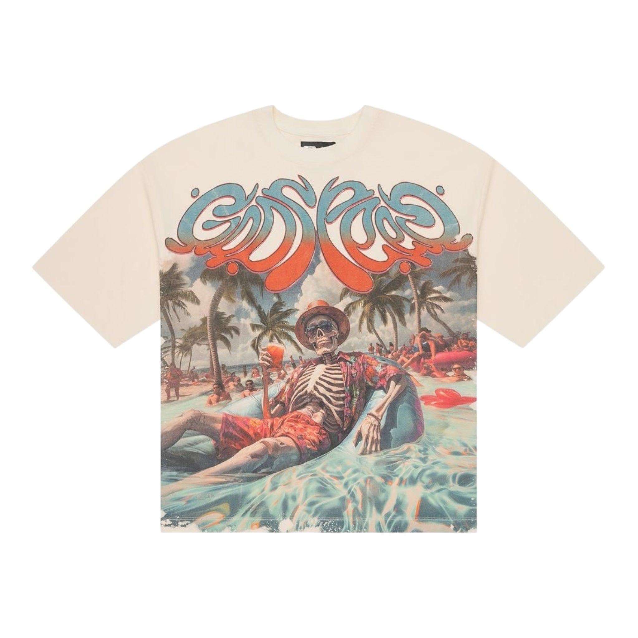 Godspeed Pool Party T- Shirt Bone