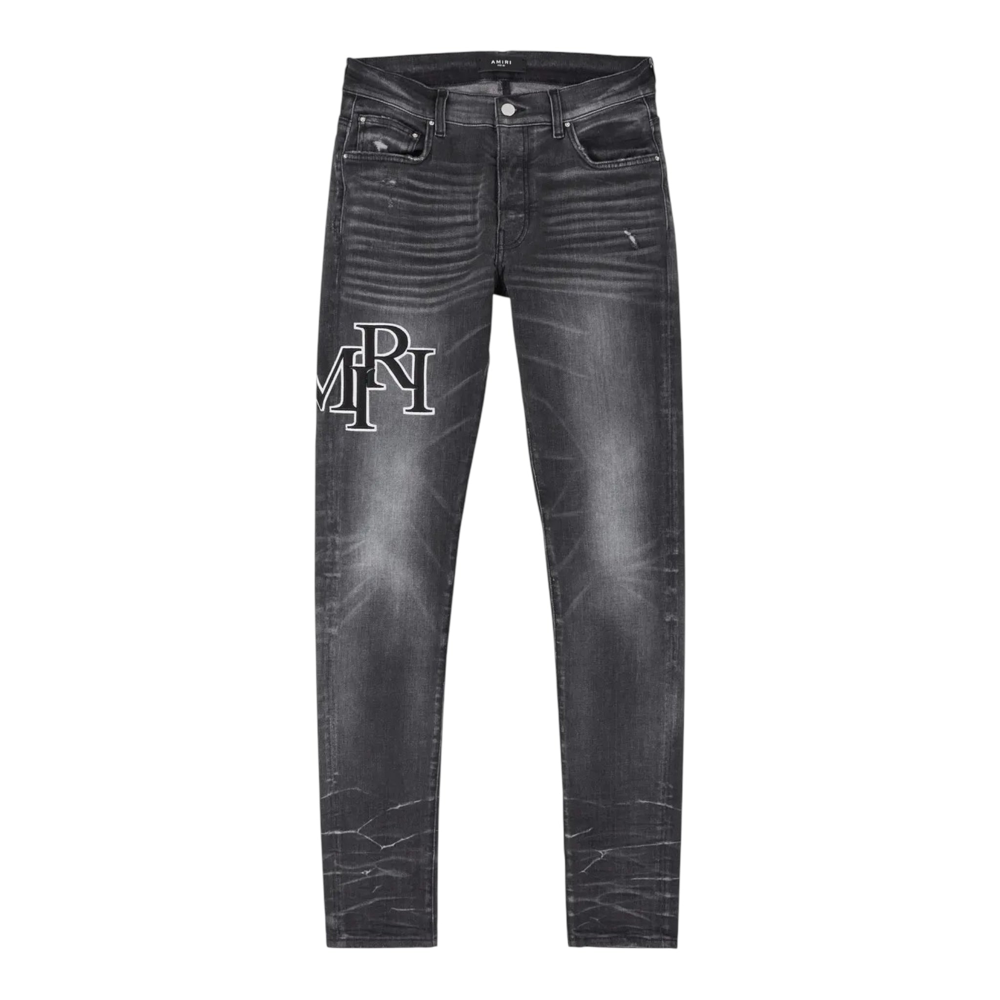 Amiri Staggered Embroidered Jeans