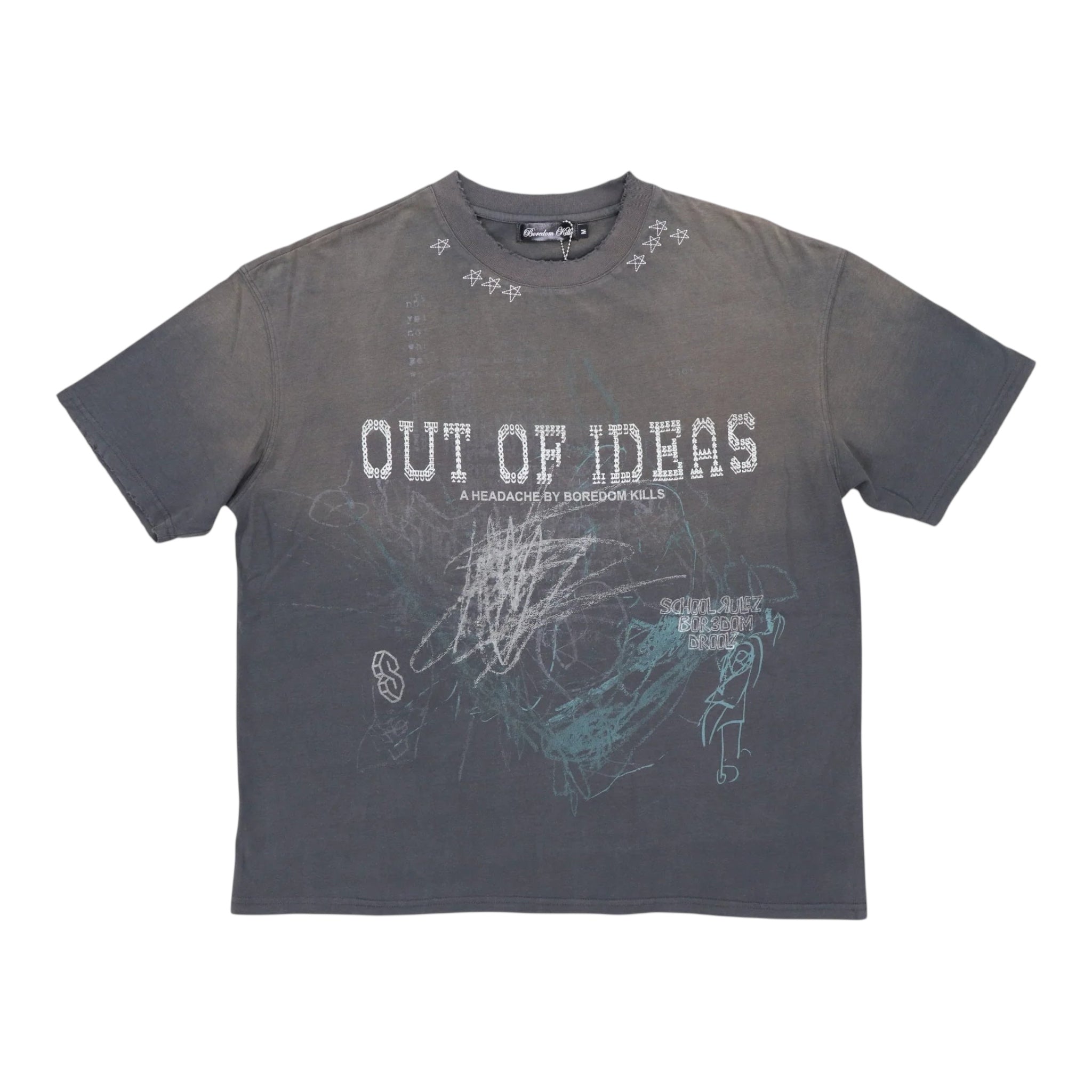 Boredom Kills Black Out of Ideas Tee