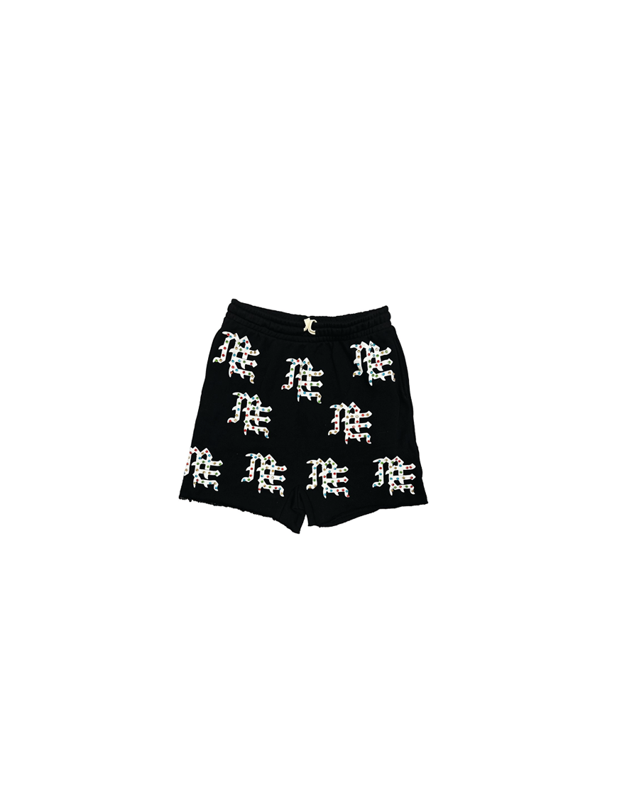 Mixed Emotions Black Logo Shorts
