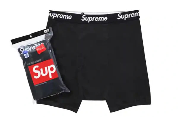 Supreme x Hanes (Black) Boxer Briefs