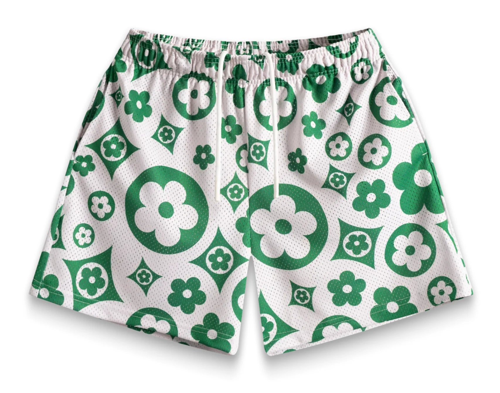 Bravest Studios Cream Flower Shorts