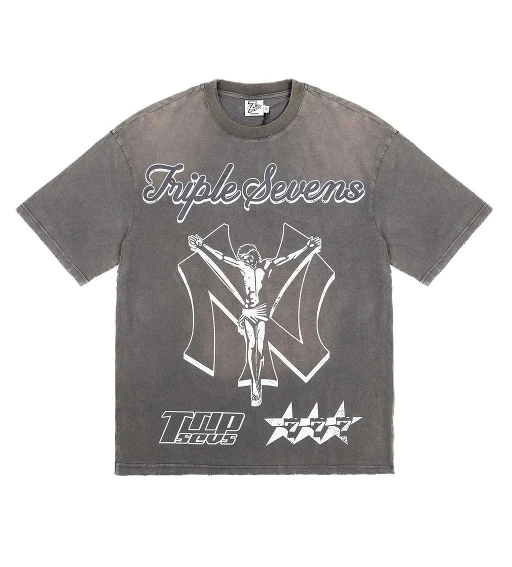 Triple Sevens NY Savior Tee Grey