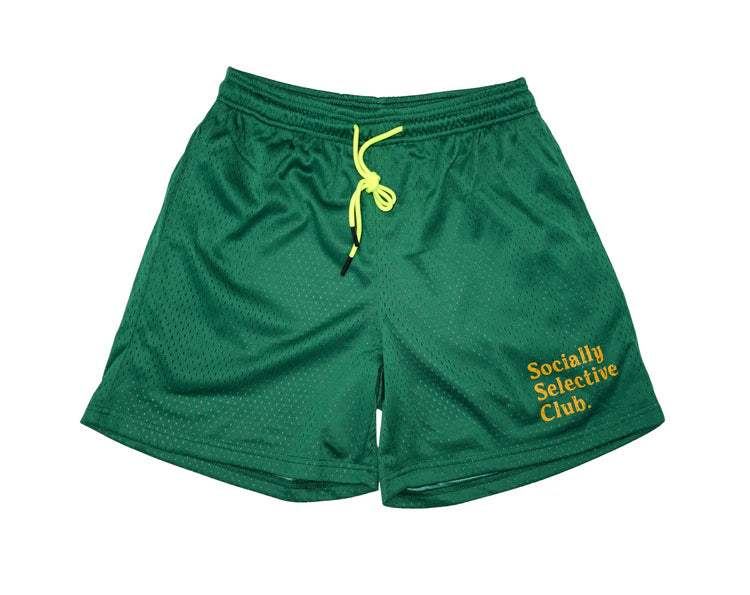 Millions Socially Selective Mesh Shorts (GREEN)