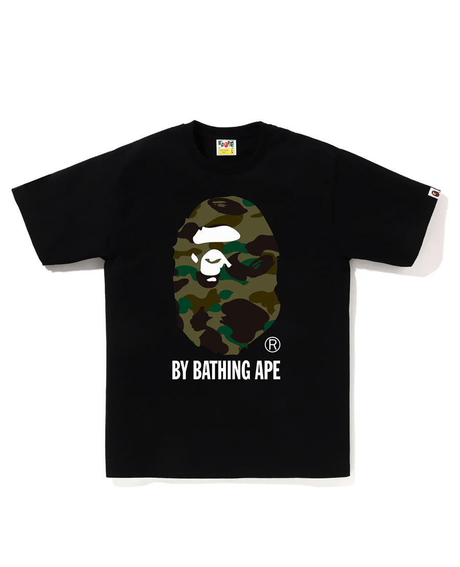 Bape 1st Camo 'By Bathing Ape' Tee (Black Green)