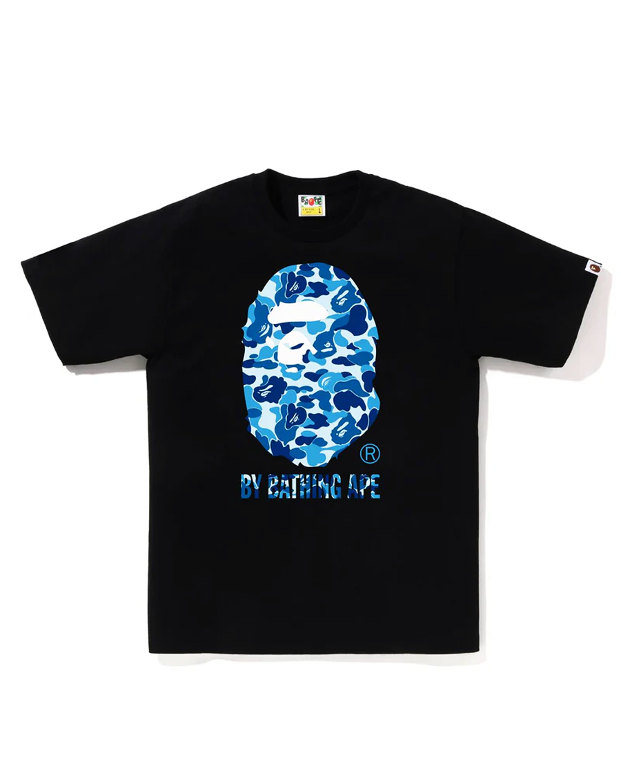 BAPE ABC Camo By Bathing Ape Tee 'Black/Blue'