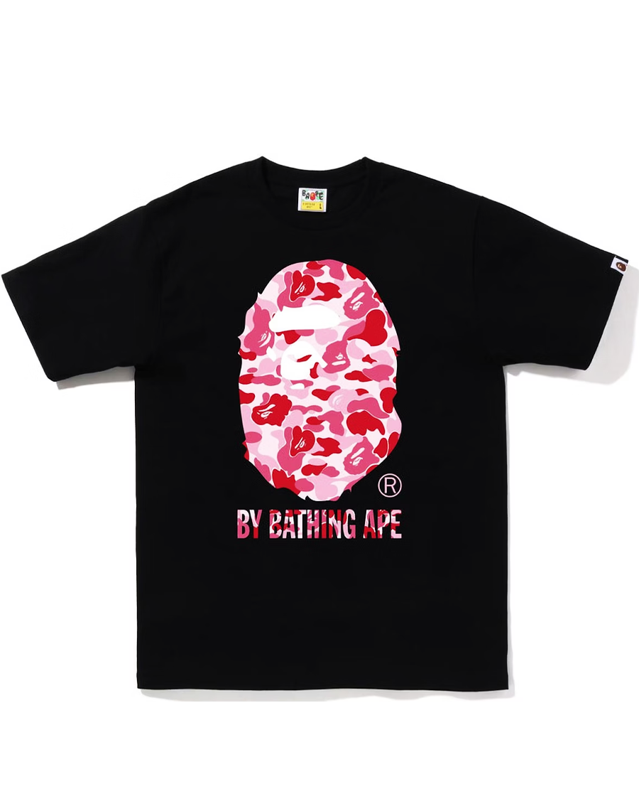 BAPE ABC Camo By Bathing Ape Tee 'Black/Pink'