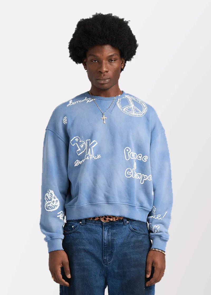 Boredom Kills Blue Peace is cheaper Sweater