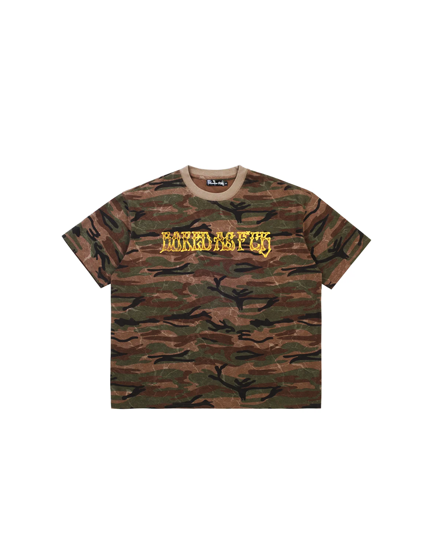 Boredom Kills Camo Bored as F*ck Tee