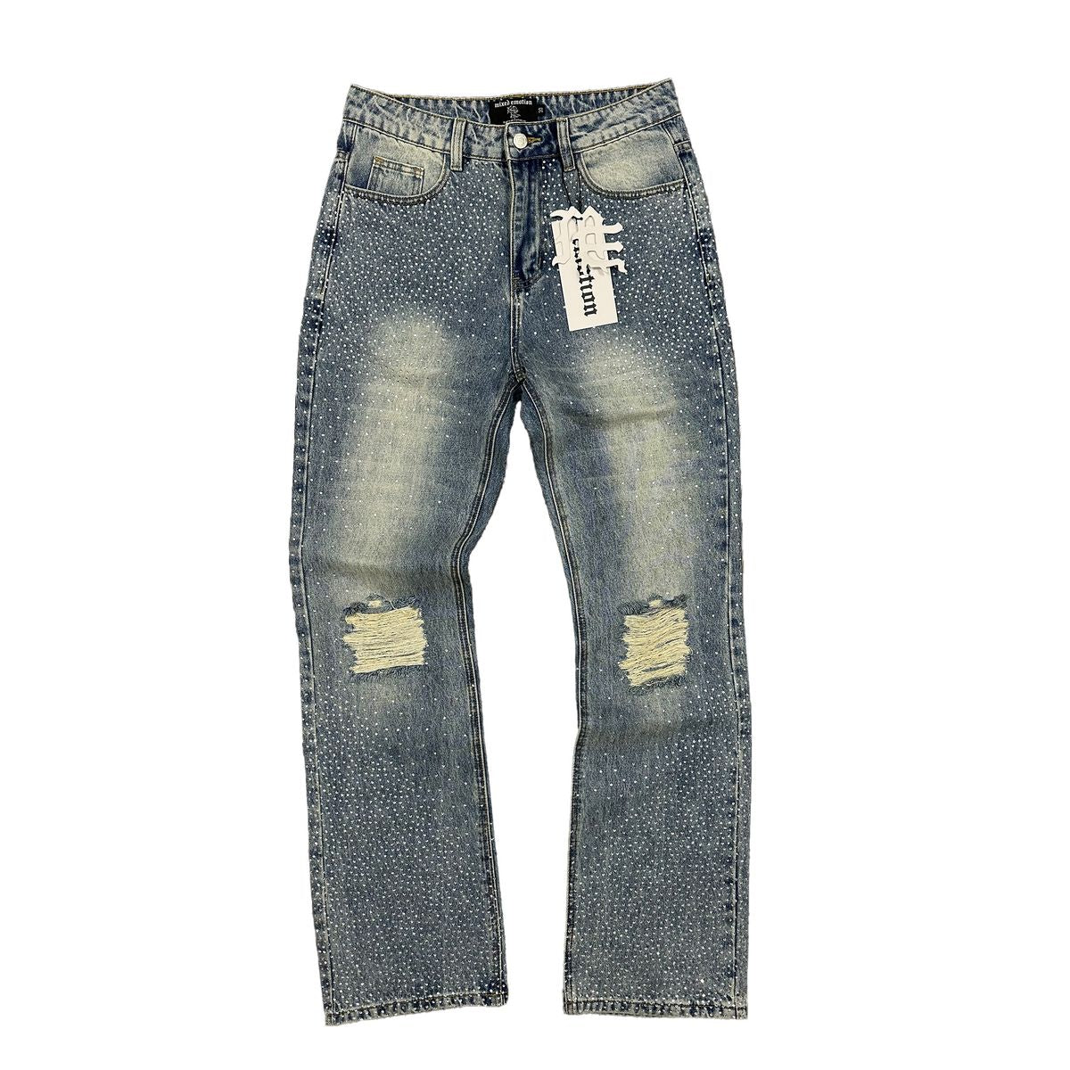 Mixed Emotions Rhinestone Jeans