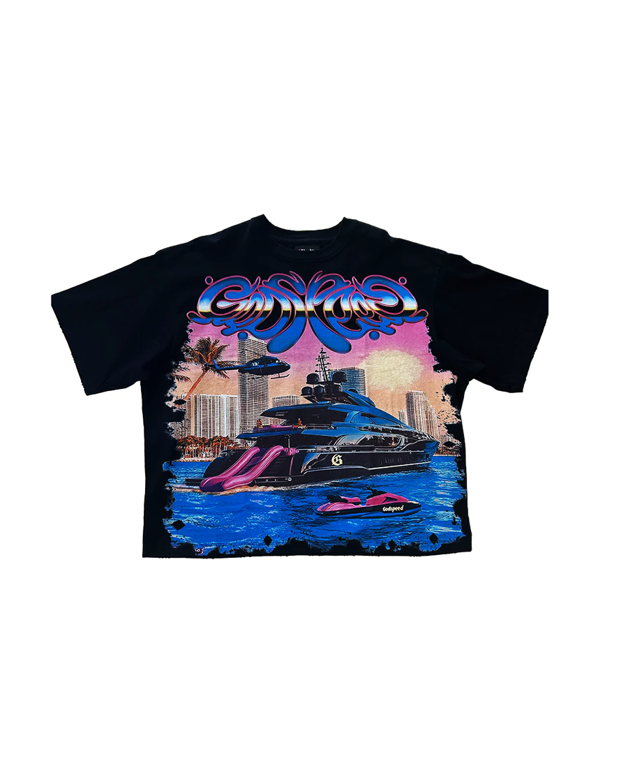 Godspeed Lux Yacht Black T-Shirt