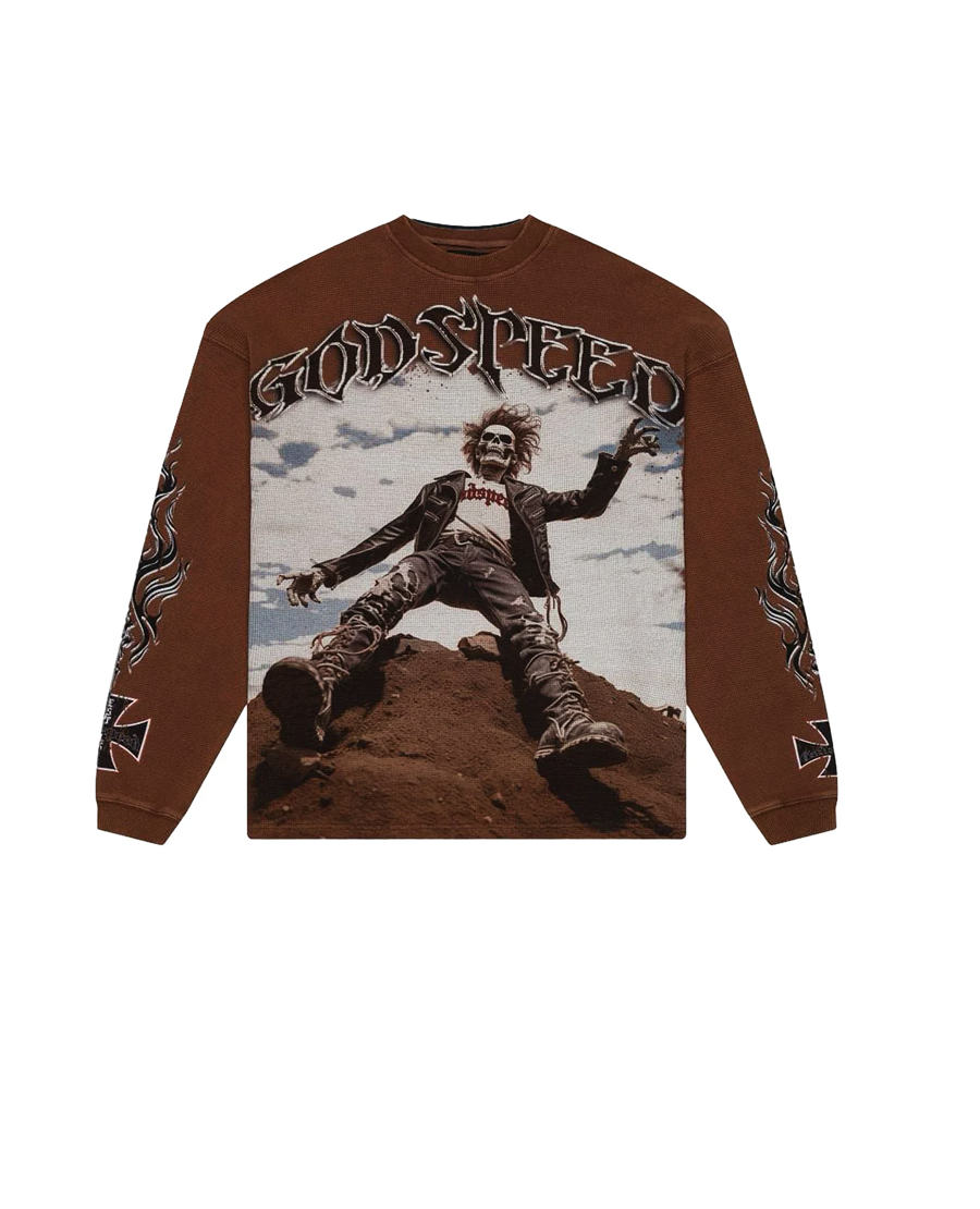 Godspeed Rocker Thermal L/S Washed Brown