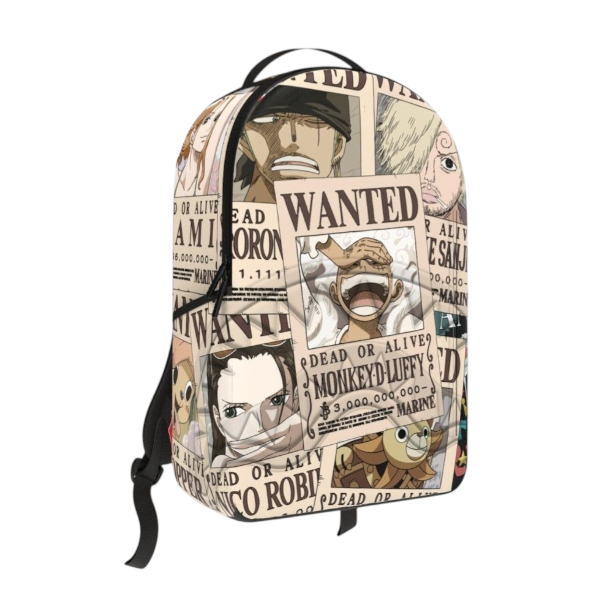 SPRAYGROUND ONE PIECE WANTED SHARK POSTERS BACKPACK