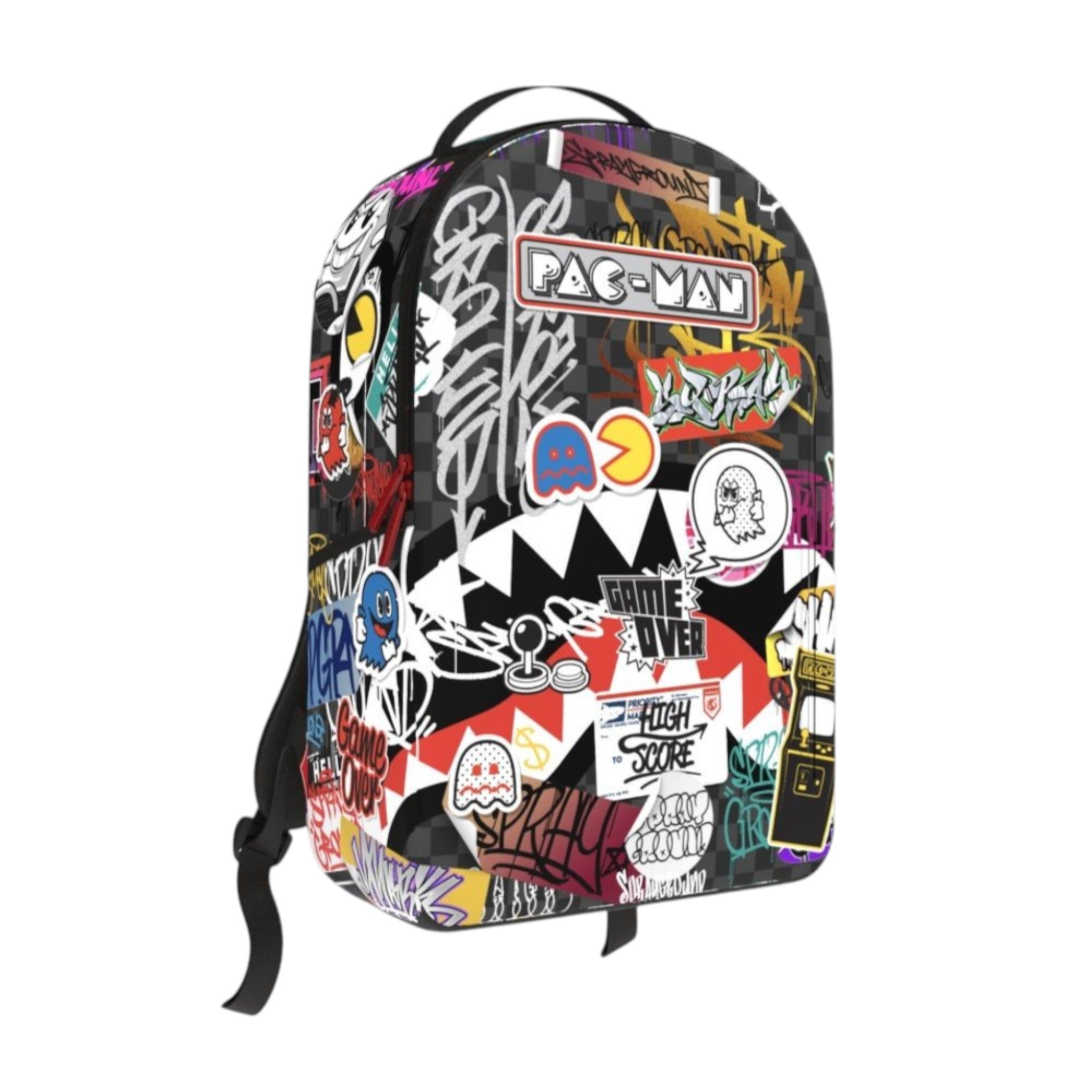 SPRAYGROUND PACMAN STICKERS BACKPACK