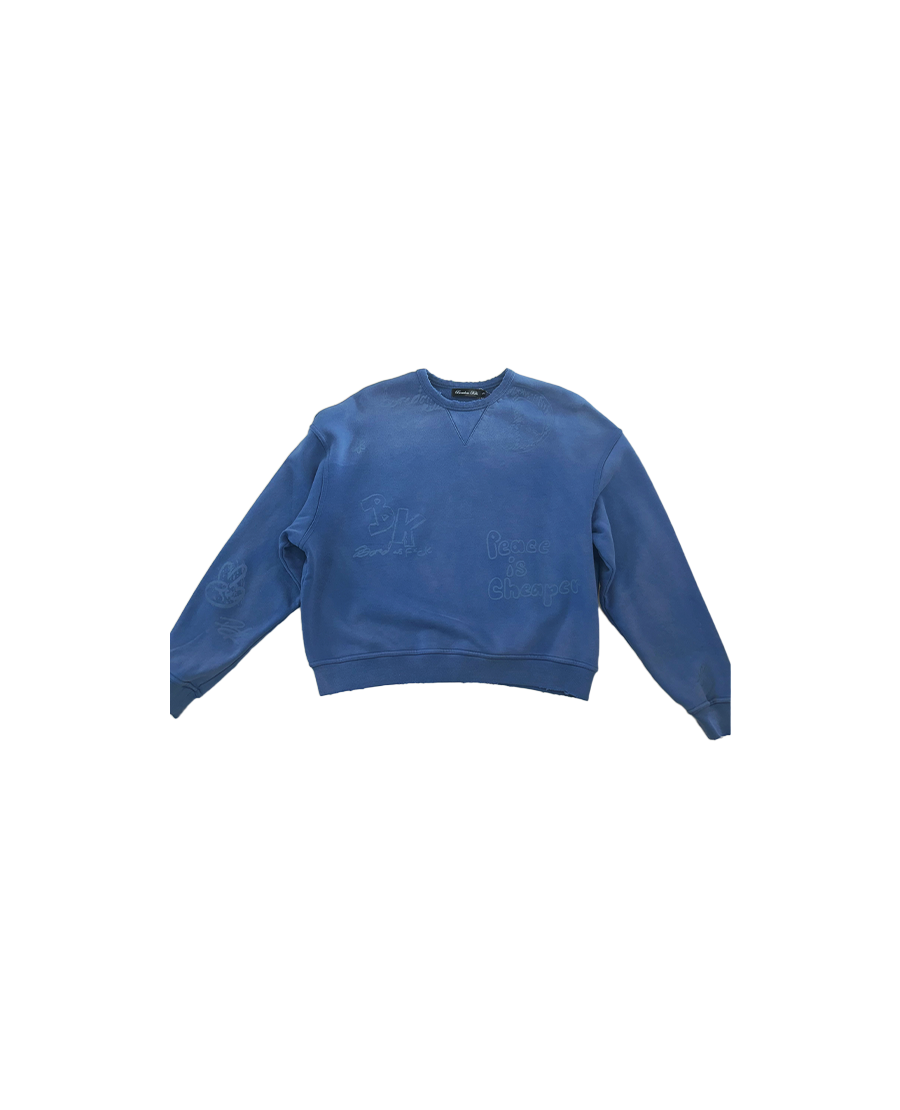 Boredom Kills Blue Peace is cheaper Sweater