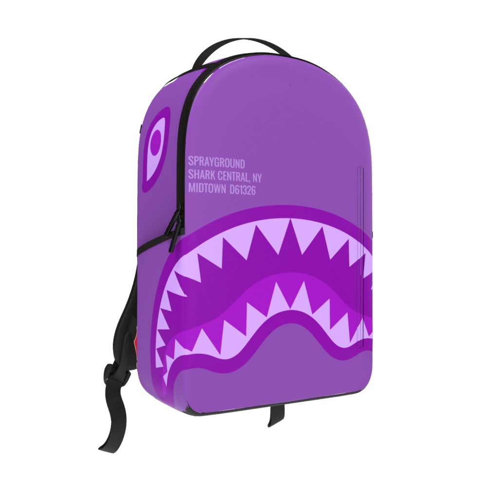 SPRAYGROUND PURPLE SHARK CENTRAL BACKPACK
