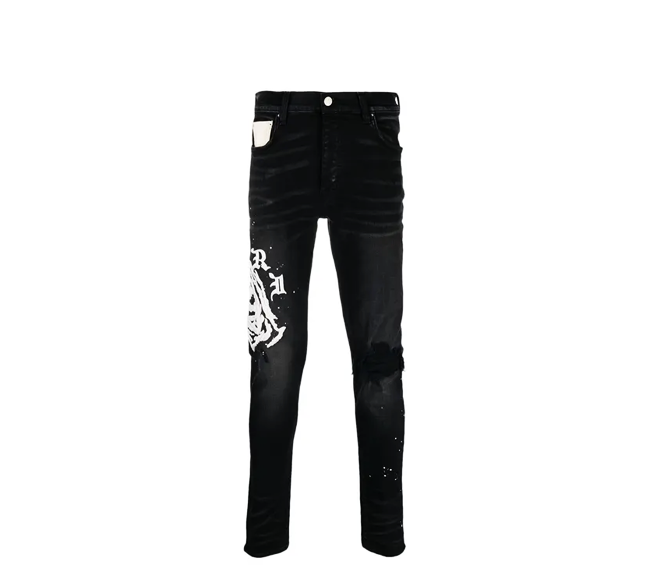 Amiri Wes Lang Reaper Logo Jeans